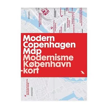 Modern Copenhagen Map: Modernisme Kãâ, Benhavn -Kort