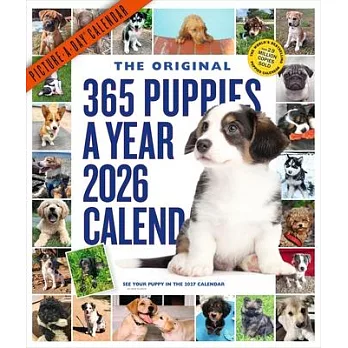 365 Puppies-A-Year Picture-A-Day(r) Wall Calendar 2026