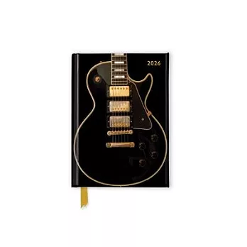 Black Gibson Guitar 2026 Luxury Pocket Diary Planner - Week to View