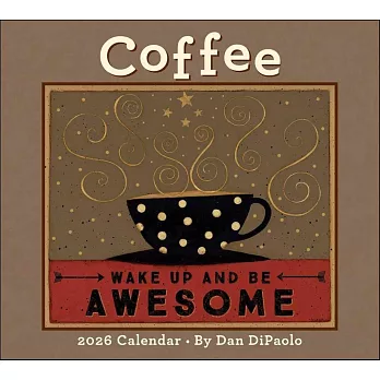 Coffee 2026 Deluxe Wall Calendar