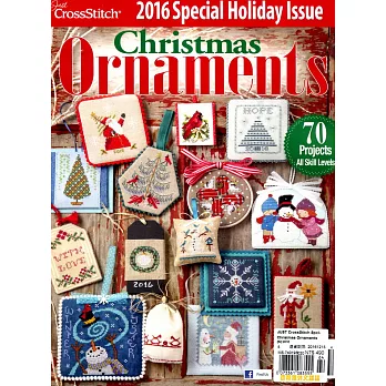 Just Cross Stitch Christmas Ornaments 2016