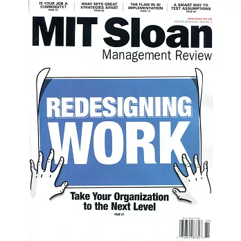 MIT Sloan Management Review Vol.59 No.2 冬季號/2018