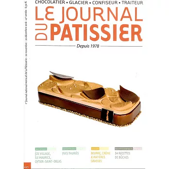 LE JOURNAL DU PATISSIER 第445期 11-12月號/2018