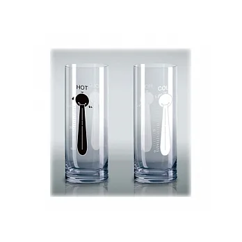 【冷熱變色杯】小人變色玻璃杯