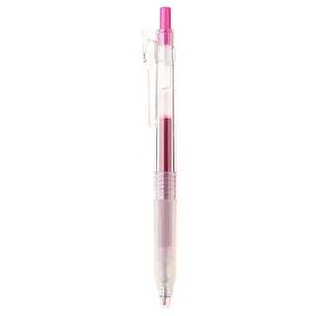 [MUJI 無印良品]滑順按壓再生膠墨筆0.5/紅紫