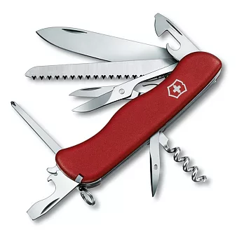 VICTORINOX 14用戶外騎士安全鎖防滑瑞士刀紅