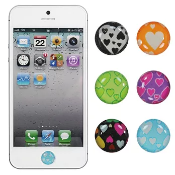 [ZIYA] iPhone/ iPod/ iPad Home Button按鍵貼-熱情愛心