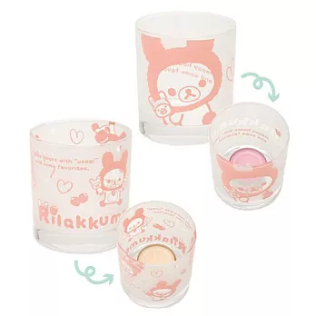 San-X 懶妹粉兔變裝系列水杯香味蠟燭組。黃春菊香