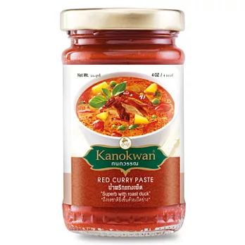 《Kanokwan咖努彎》泰式紅咖哩醬(113g/瓶)