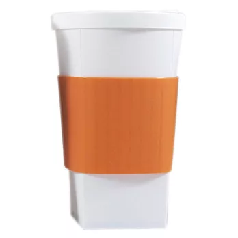 台灣製造創意可摺疊16oz FoFoCup折折杯橘色
