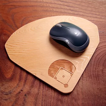 [木樂館]原木棒球場滑鼠墊