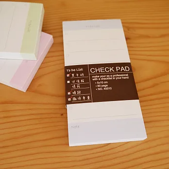 博客來-45010 ＊CHECK PAD ＊ MEMO白底藍