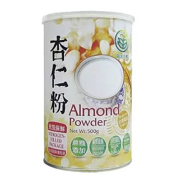 【陽光生機】無糖無香精傳統杏仁粉(500g/罐)