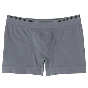 [MUJI 無印良品]男棉混無縫線低腰拳擊內褲S墨灰