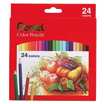 PENTEL彩色鉛筆24色