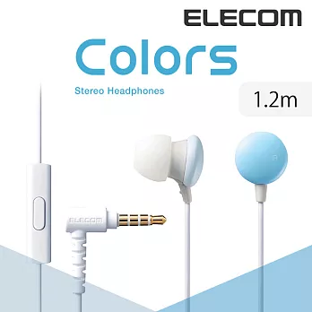 ELECOM 雙色糖果耳麥(30周年限定復刻版)-水藍