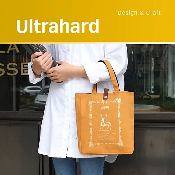Ultrahard藏書票閱讀書袋-馴鹿(土黃)*新版