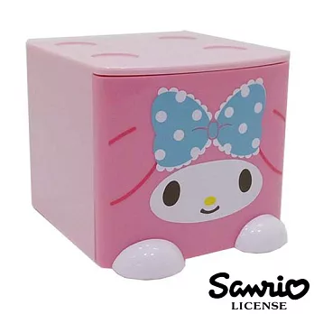 【日本進口正版】美樂蒂 My Melody 迷你 抽屜 收納盒 桌面收納 三麗鷗 -粉紅款