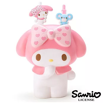 【日本進口正版】美樂蒂 My Melody 筆筒 文具組 附兩支筆 擺飾 三麗鷗 Sanrio