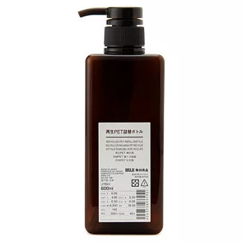[MUJI無印良品]再生PET補充瓶/棕.600ml
