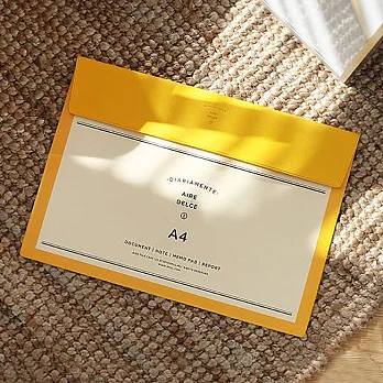 2NUL 彩虹糖魔鬼氈文件資料夾A4-向陽黃