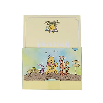 《sun-star》迪士尼水彩暈染童話系列信紙組(小熊維尼)