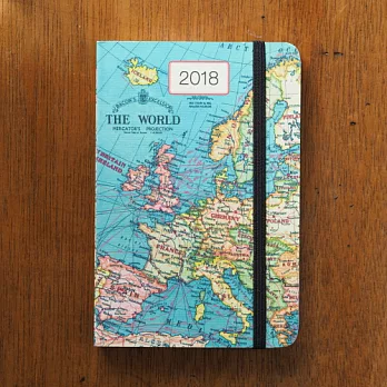 【Cavallini】2018 Weekly planner 週誌(A6)_Vintage Maps
