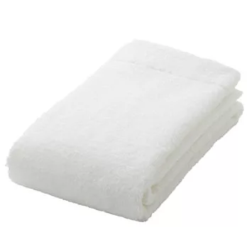 [MUJI無印良品]有機棉輕柔混面巾/薄型/柔白