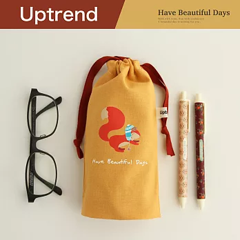 Uptrend 美好時光‧文具寬底束口袋│華麗的松鼠尾