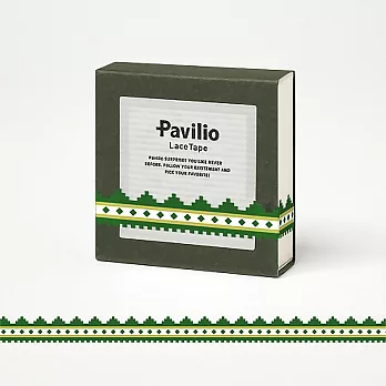 日本 Pavilio Lace Tape 風格膠帶_MINI系列_北歐綠