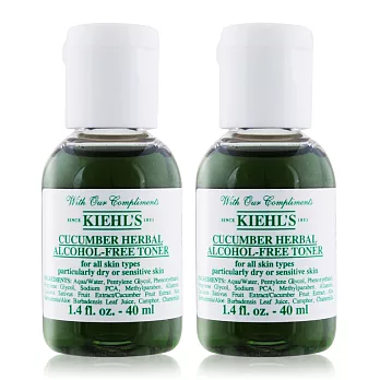 KIEHL&rsquo;S 契爾氏 小黃瓜植物精華化妝水(40ML)X2