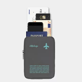 ALIFE HF護照收納包(S)-灰