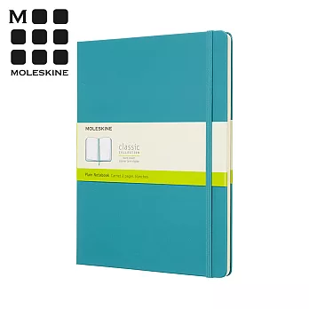 MOLESKINE 春夏系列經典硬殼筆記本 (XL型) -珊瑚藍空白