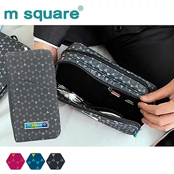 m square 商旅Ⅱ 護照夾+數碼包 超值組 (酷黑)