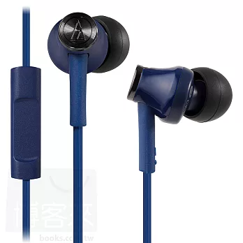 鐵三角 ATH-CK350iS 智慧型手機專用 耳道式耳機-藍色