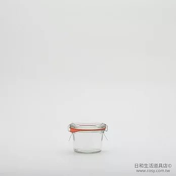 WECK 080 密封罐含密封圈與扣夾 Mold Shape 80ml (S) 內含24組配件並加贈6個S密封圈