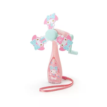 《Sanrio》美樂蒂手動式隨身迷你風扇(愛心)