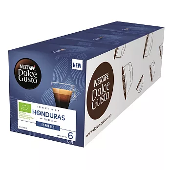 雀巢咖啡 DOLCE GUSTO 義式濃縮咖啡膠囊宏都拉斯限定版12顆入(3盒)