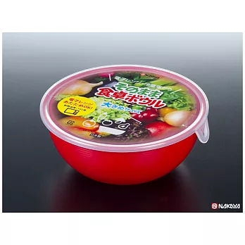 【WAVA】日本NAKAYA紅色碗型多用途保鮮盒1.05L