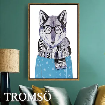 TROMSO北歐風尚板畫有框畫-狐狸先生40X60CM