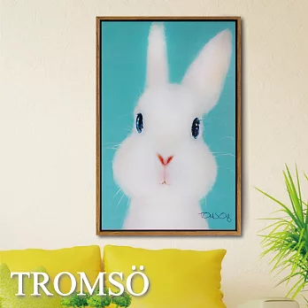 TROMSO北歐風尚板畫有框畫-萌萌小兔40X60CM