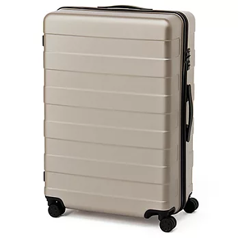 [MUJI無印良品]四輪硬殼止滑拉桿箱104L.8A29吋米色