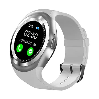 【長江】圓款時尚觸控智慧手錶W9/白色