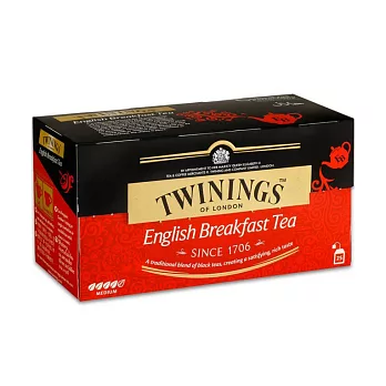 【TWININGS唐寧】英倫早餐茶 25入