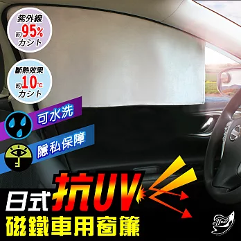 【Effect】新一代日式抗UV磁鐵車用窗簾-2入組左駕駛+副右駕