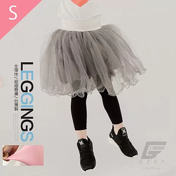 GIAT台灣製女孩專屬彈性Legging-九分褲襪S黑色