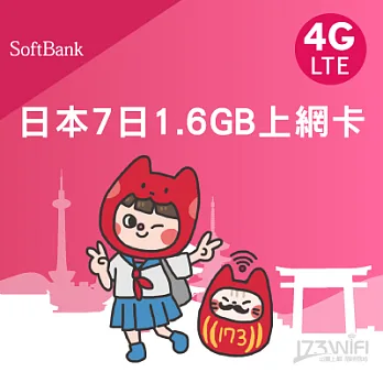 日本丸子7日1.6GB上網卡吃到飽