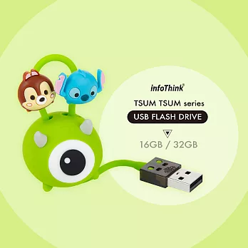 InfoThink TSUM TSUM 公仔吊飾隨身碟16GB -大眼仔