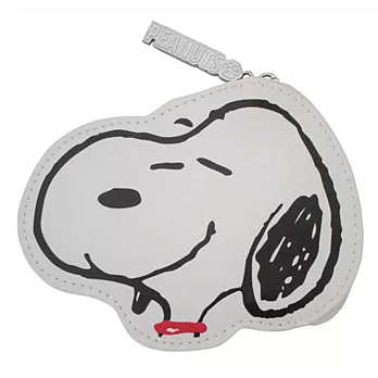 Sanrio SNOOPY大臉造型PU皮革零錢包(SNOOPY)