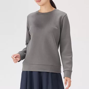 [MUJI無印良品]女棉混二重織長袖套衫M灰色